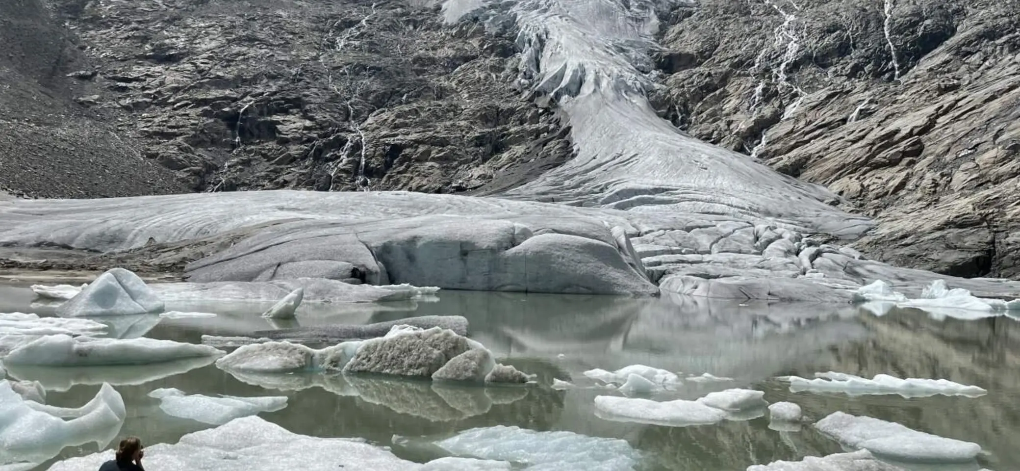 Der Schlatenkees-Gletscher: Hier sieht man, wie die Zunge schmilzt | © DAV Summit Club