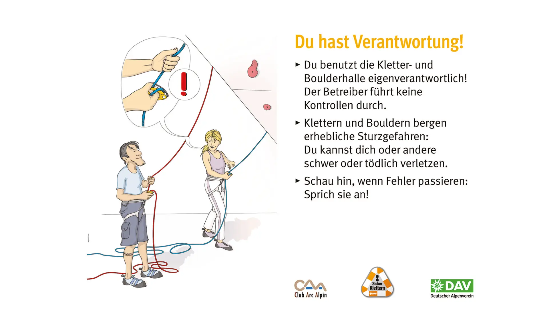 Regeln für Kletterhallen des DAV | © DAV