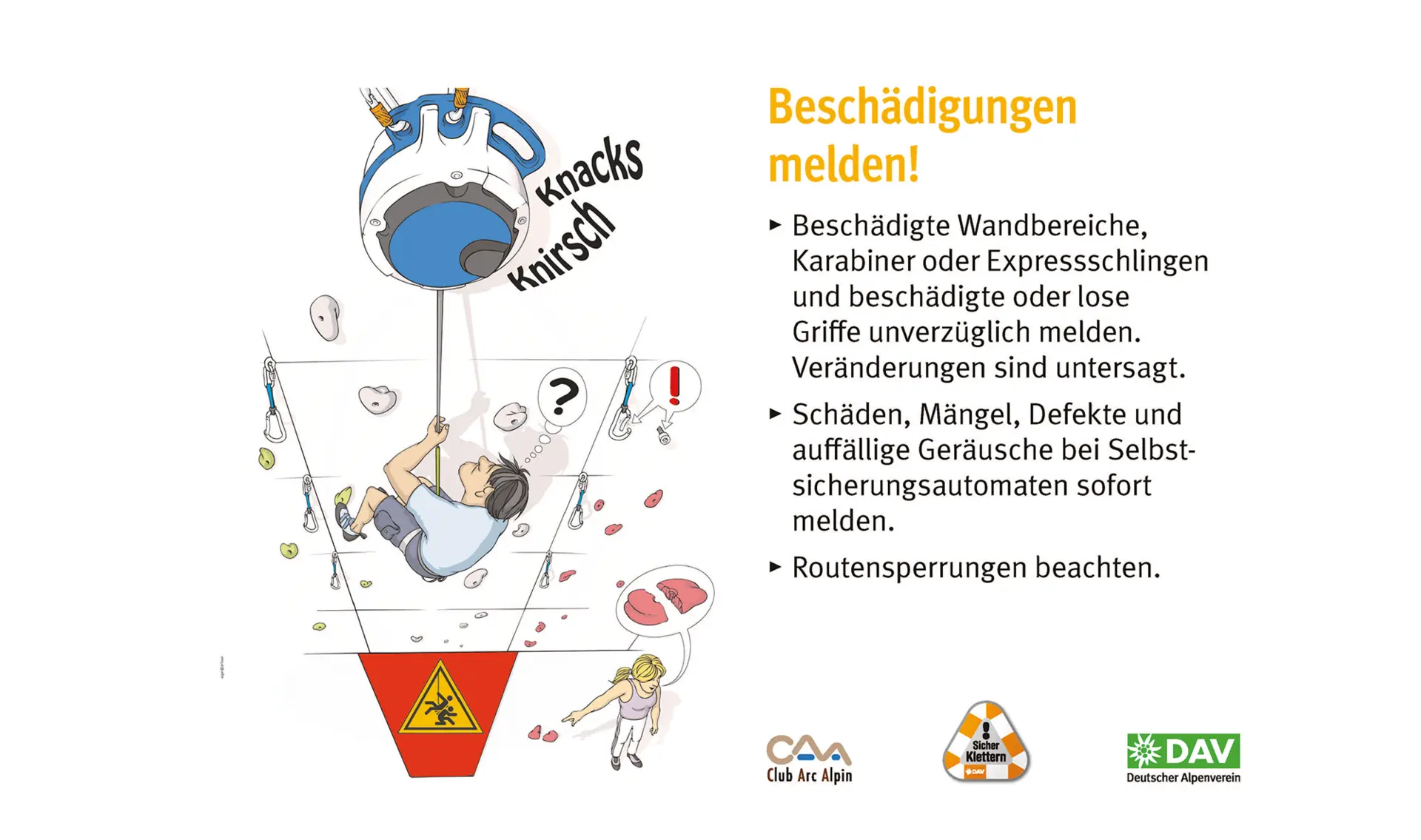 Regeln für Kletterhallen des DAV | © DAV