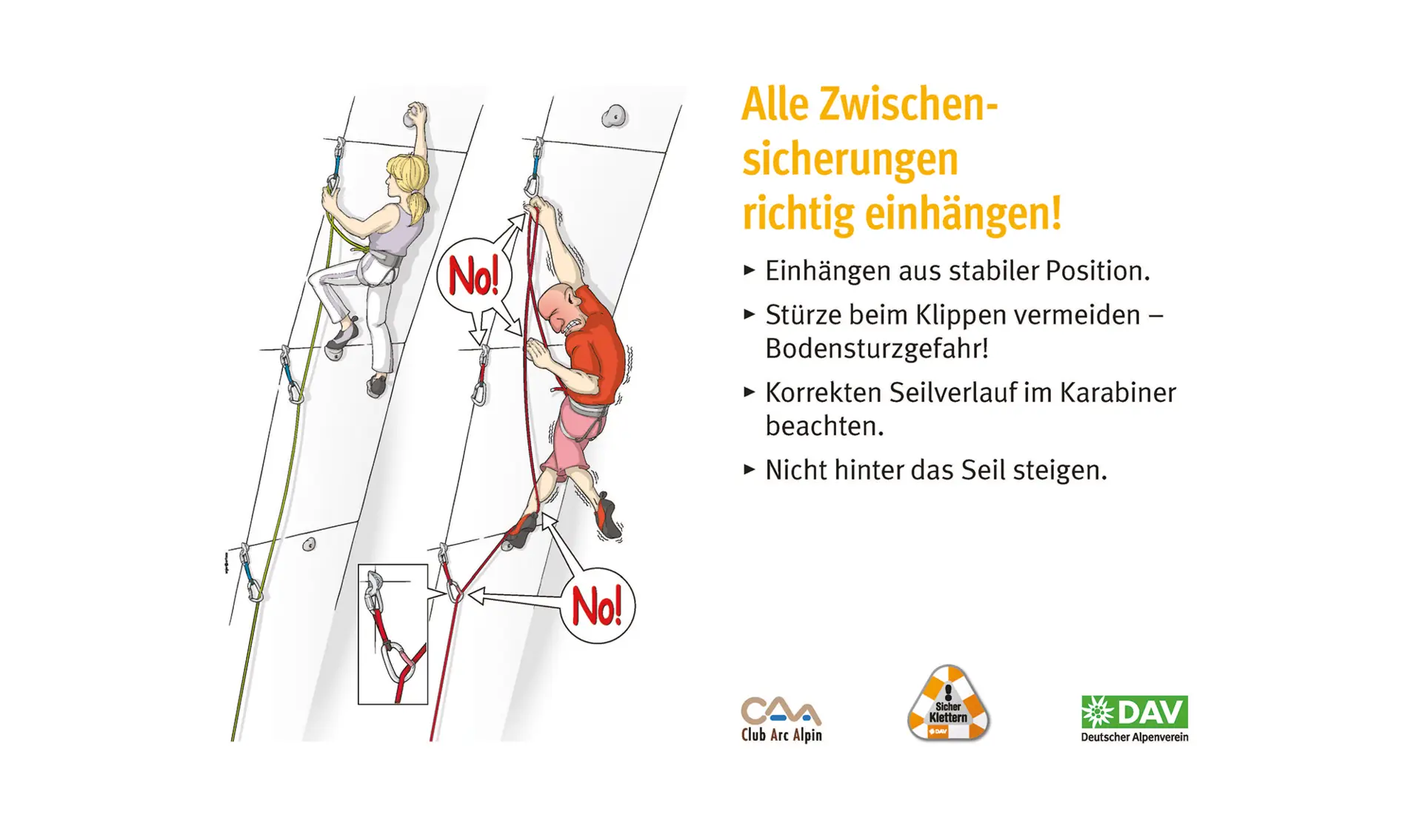 Kletter-Regeln - für mehr Sicherheit beim Klettern | © DAV