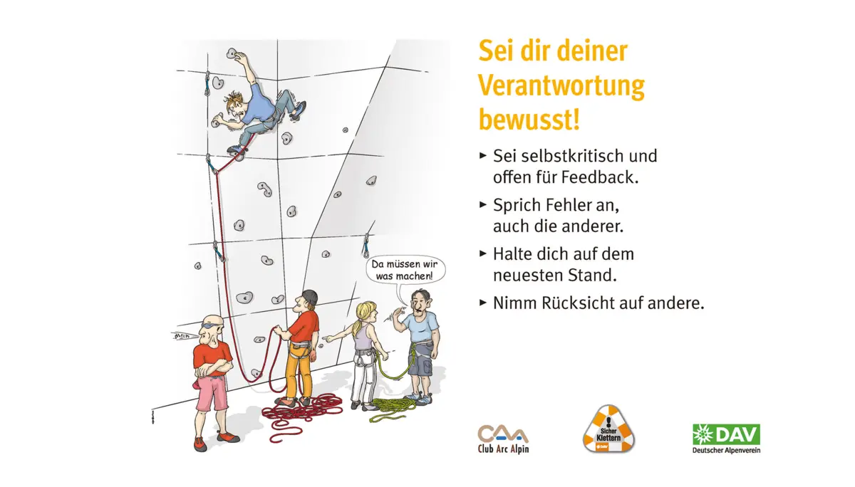 Kletter-Regeln - für mehr Sicherheit beim Klettern | © DAV